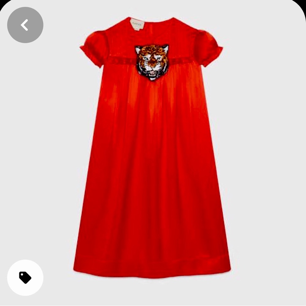 Gucci girls silk dress